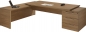 Kwest - Winkelschreibtisch mit Gro�container �berstehender Ansatz 256x200