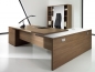 Kwest - Winkelschreibtisch mit Gro�container �berstehender Ansatz 256x200