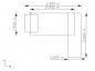 Kwest - Winkelschreibtisch mit Gro�container �berstehender Ansatz 256x200