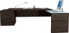 Kwest - Winkelschreibtisch mit Gro�container �berstehender Ansatz 256x200