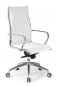 Design Drehstuhl in Chrom Leder