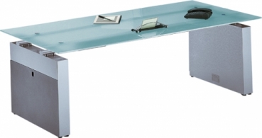 Exclusive Glas Schreibtisch 200 x 95cm