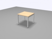 Buerotisch Steel6 - 80 x 80 cm