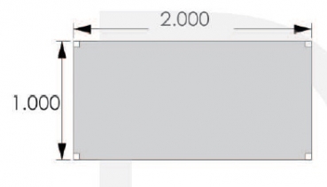 Schreibtisch XL 200 x 100 cm