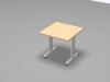 Schreibtisch Steel3 - 80 x 80 cm