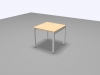 Buerotisch Steel6 - 80 x 80 cm