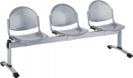 Stahl Besucherbank 3 Sitzer