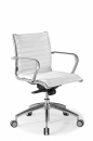 Design B�rostuhl in Chrom Leder
