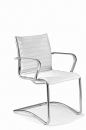 Design Konferenzstuhl in Chrom Leder