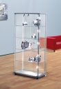 Rechteckige Glasvitrine
