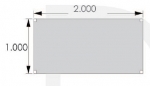Schreibtisch XL 200 x 100 cm