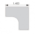Schreibtisch 90� - 140x140cm